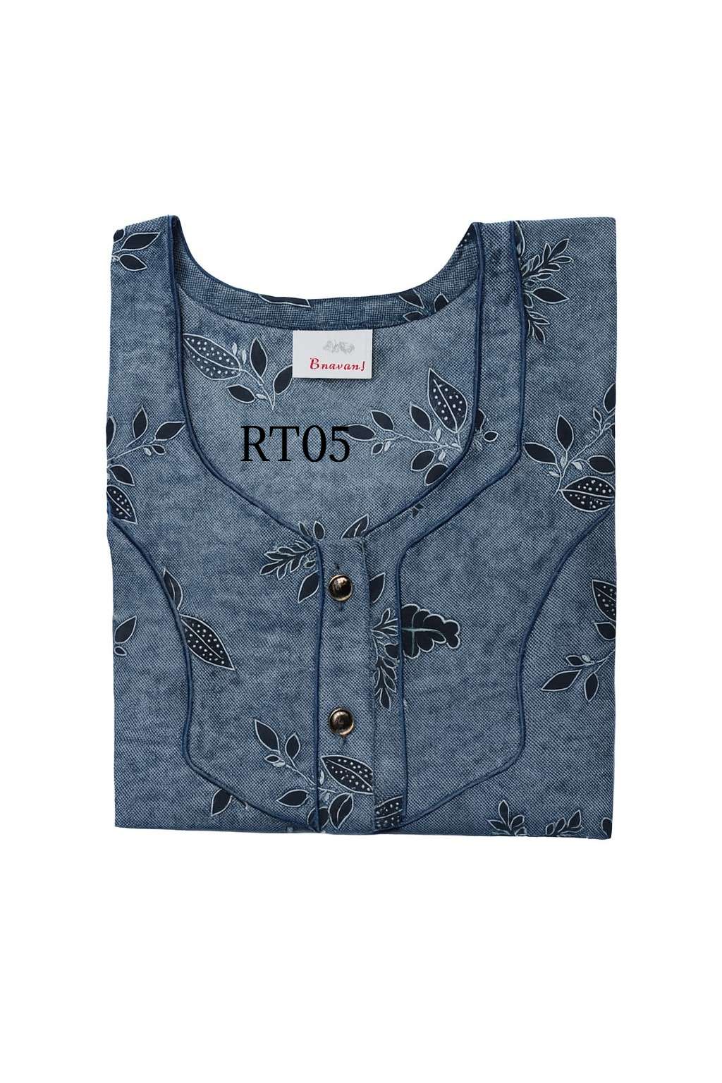 SPUN Cotton Blend  Floral Print Nighty, Free Size, Multi Colour for Womens