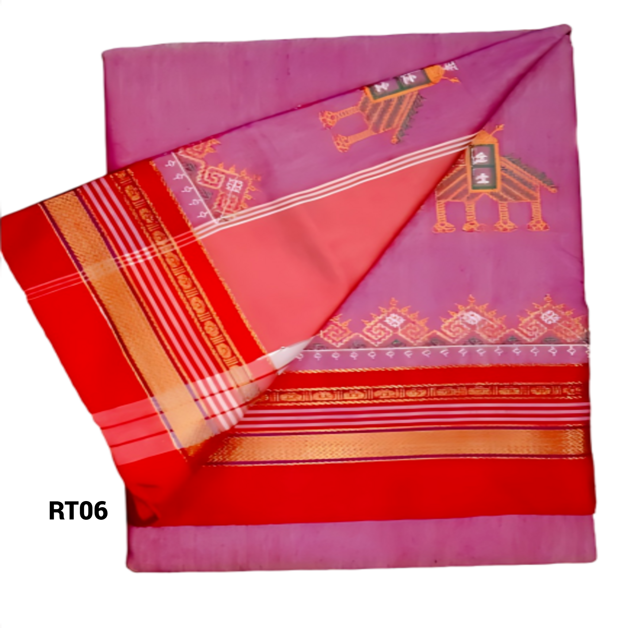 Kasuti Work ilkal Sarees with Running blouse piece for Womens