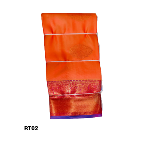 Elegant Soft Silk Saree with Rich Golden Zari Border & Pallu with Blouse