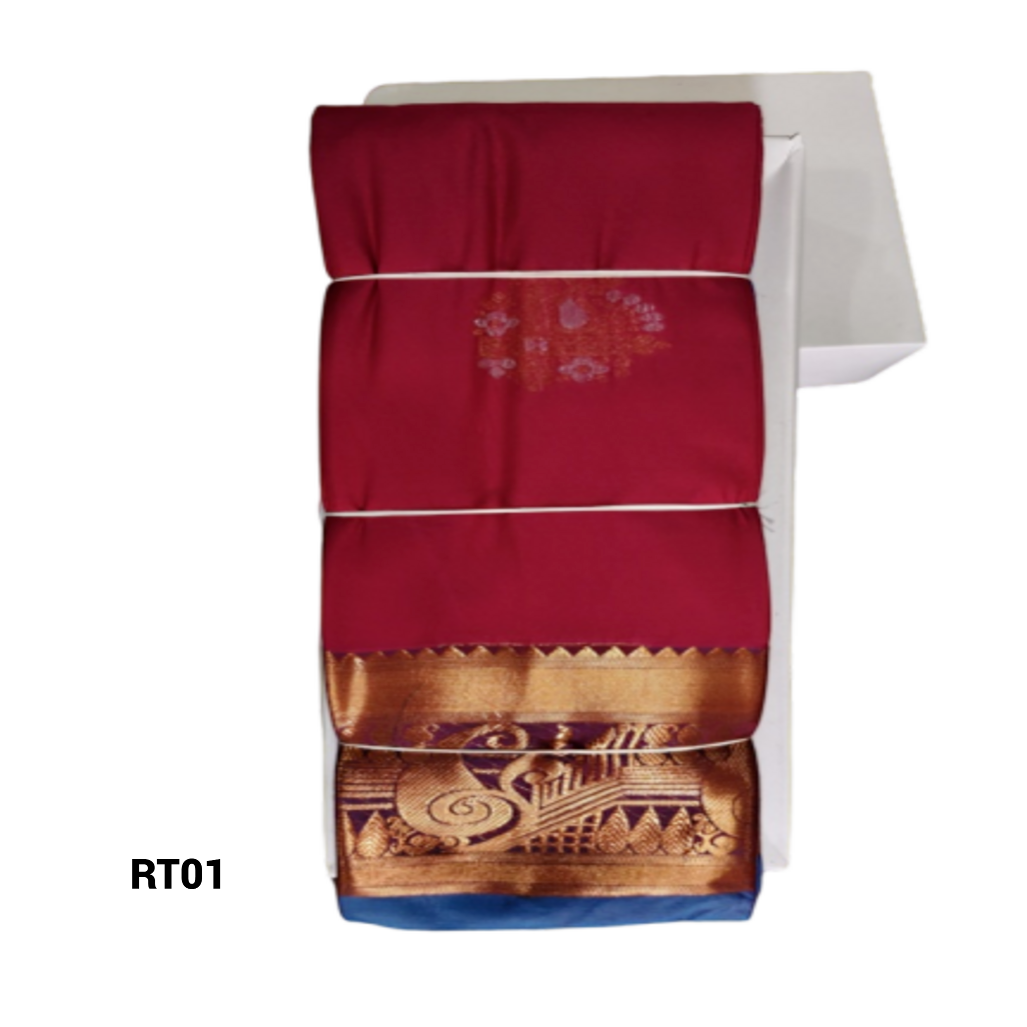 Elegant Soft Silk Saree with Rich Golden Zari Border & Pallu with Blouse