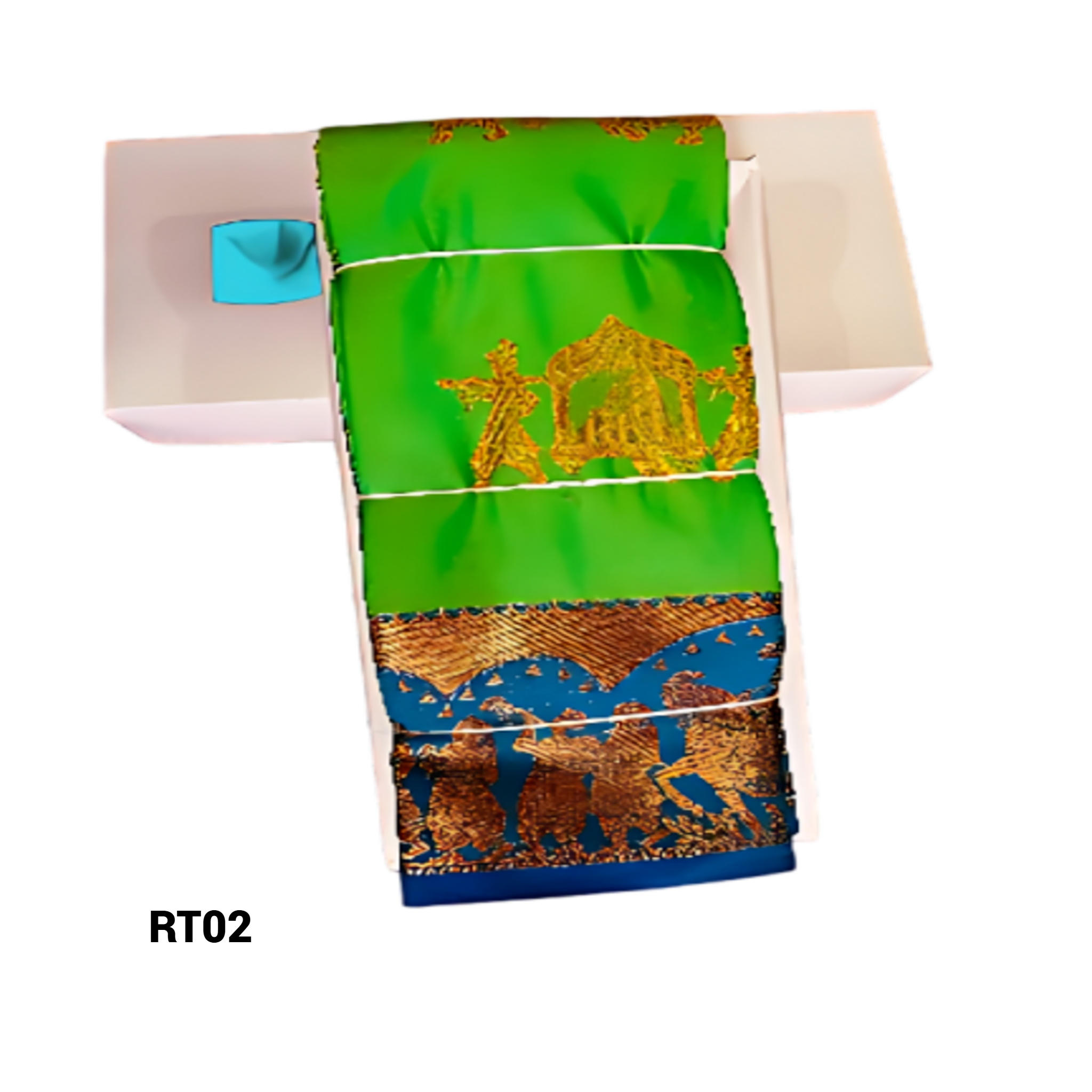 Elegant Soft Silk Saree with Rich Golden Zari Border & Pallu with Blouse