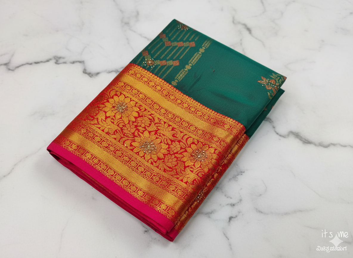 Elegant Kuttu Silk Saree – Traditional Weave with Modern Grace