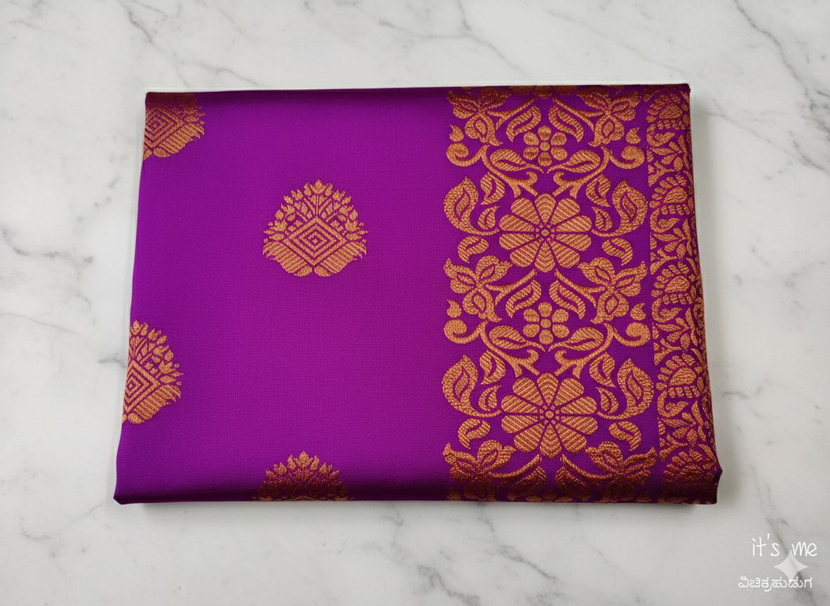 Semi Silk Saree With Zari Weaving