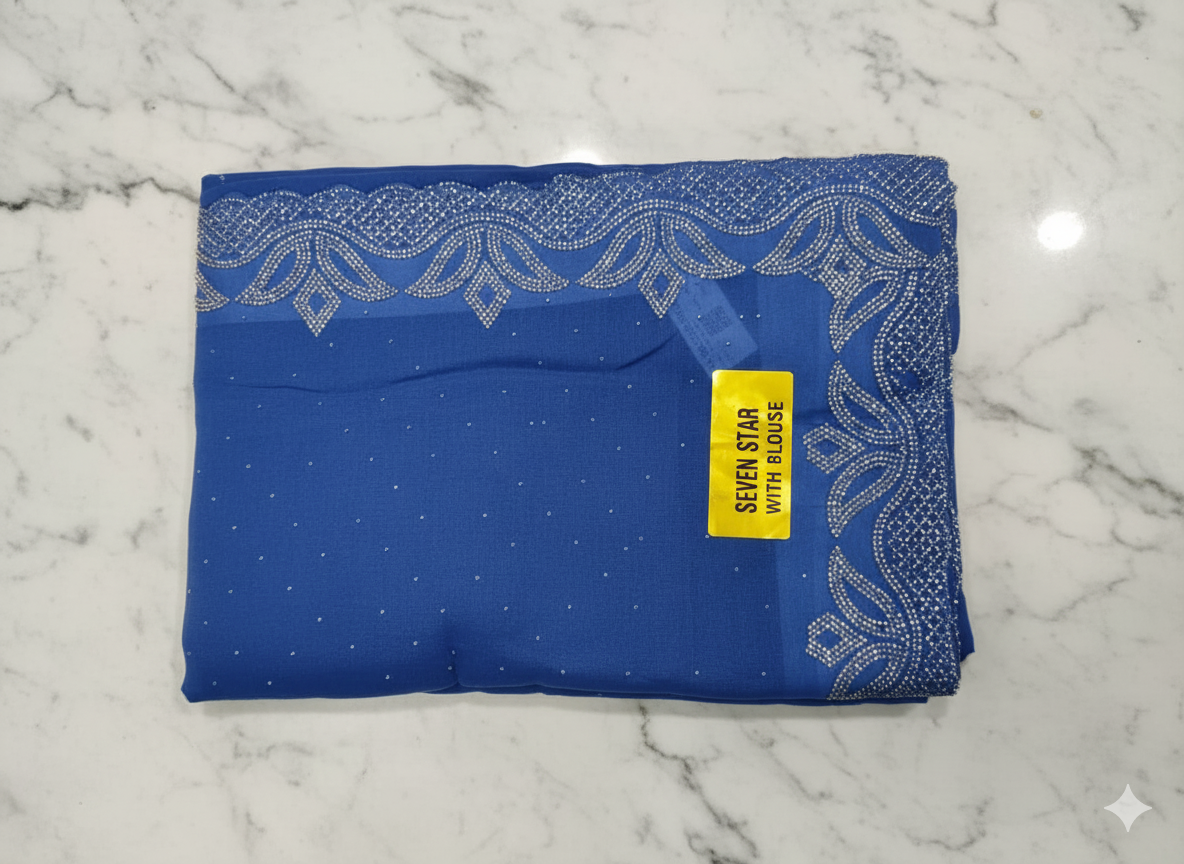 Stone Work Georgette Saree