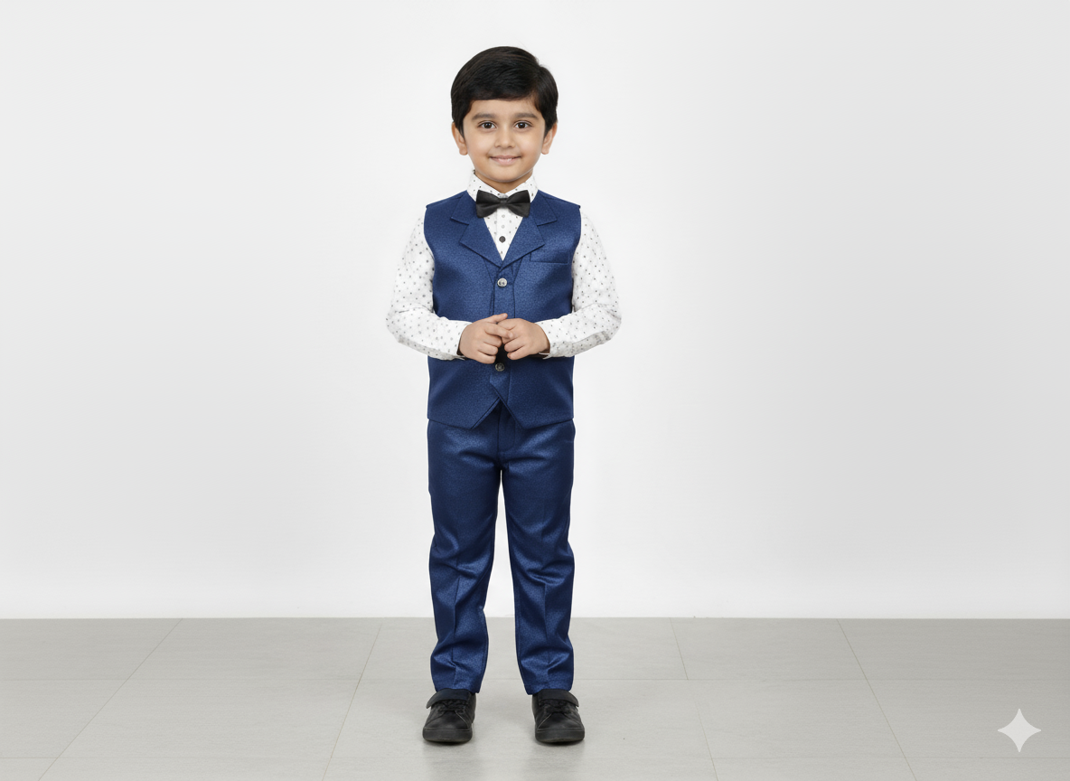 Boys Classic Multi Colour Formal Suit Set