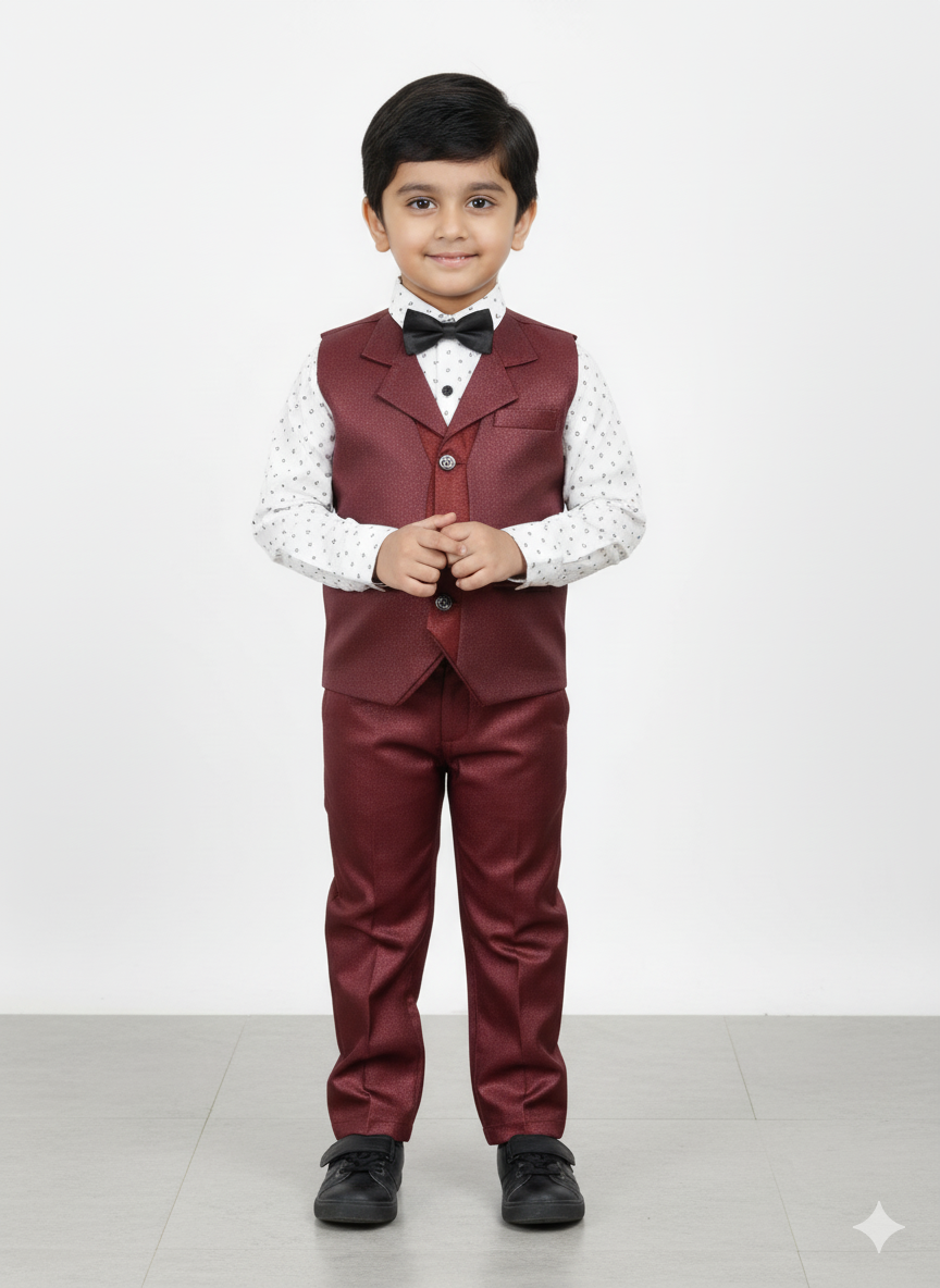 Boys Classic Multi Colour Formal Suit Set