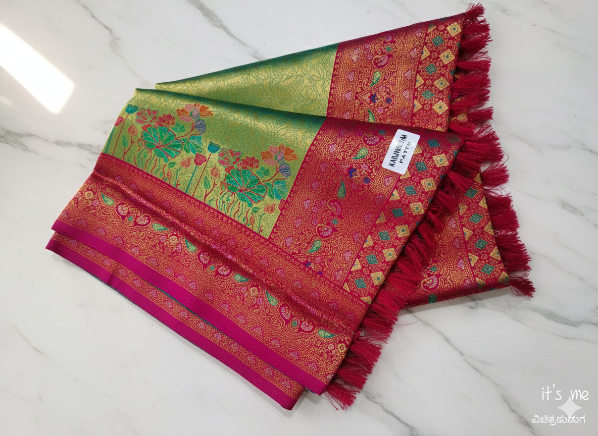 KANJIWARAM SEMI SILK SAREE