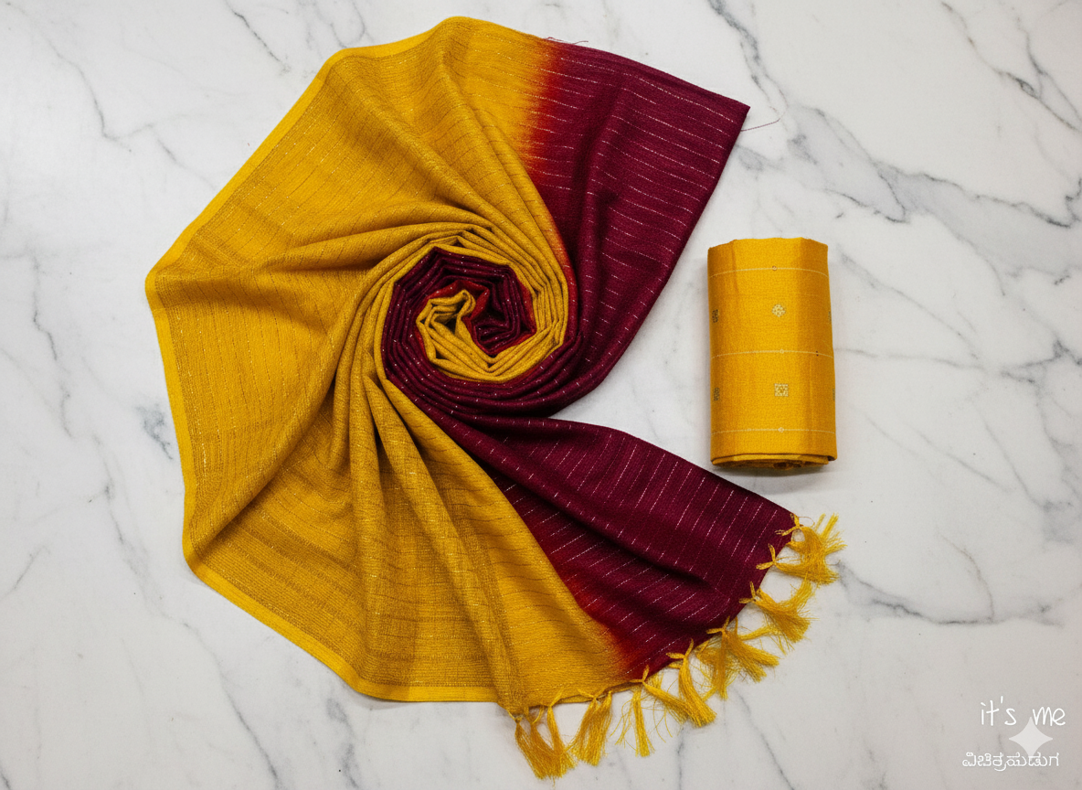 Elegant Lightweight Multi Colour Contrast Saree ✨