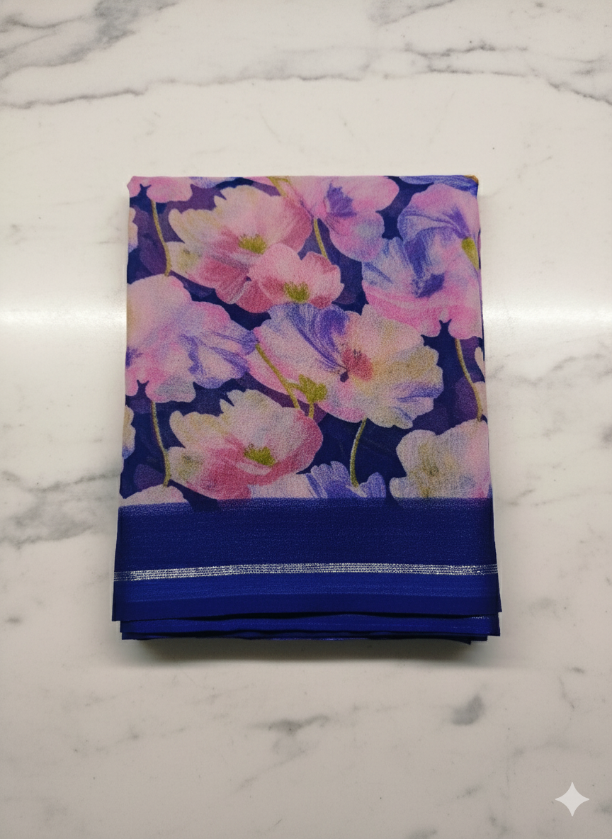 Padmavati Floral Printed Saree with Blouse