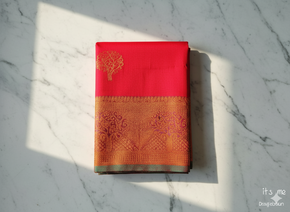 MYSORE  Silk Saree with Tree Motif Design