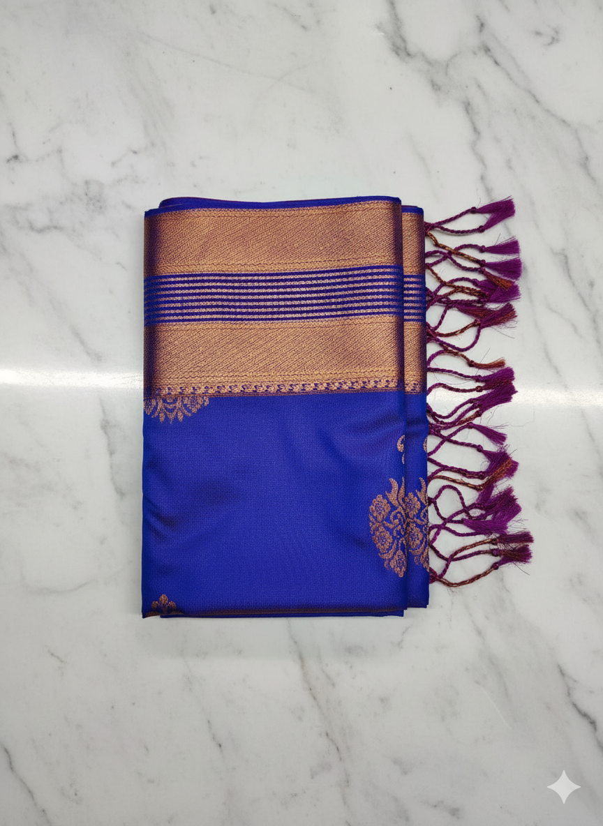 Traditional Kanchipuram Semi Silk Saree