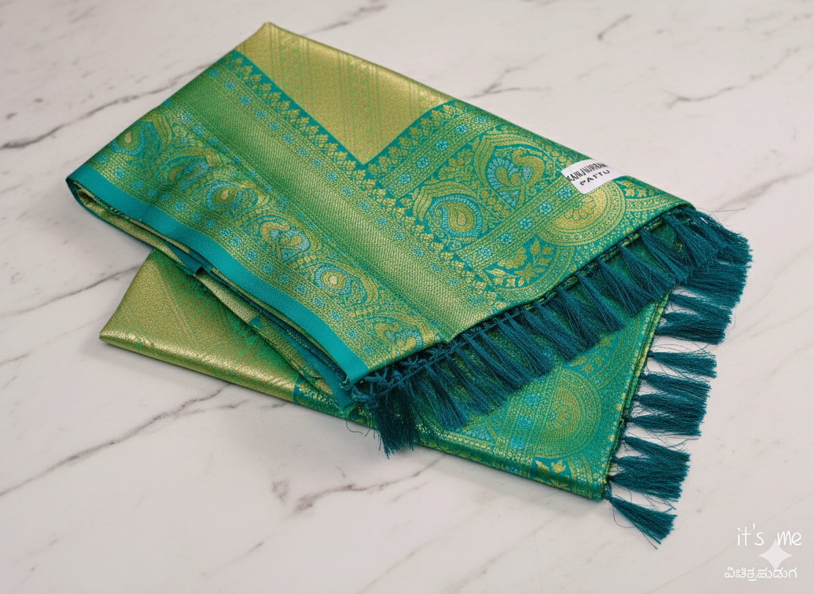 KANJIWARAM SEMI SILK SAREE
