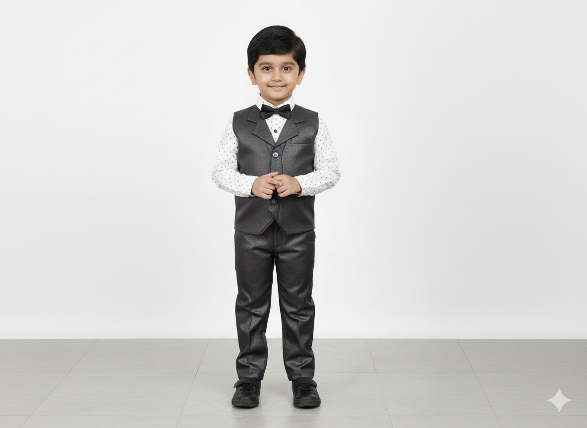 Boys Classic Multi Colour Formal Suit Set