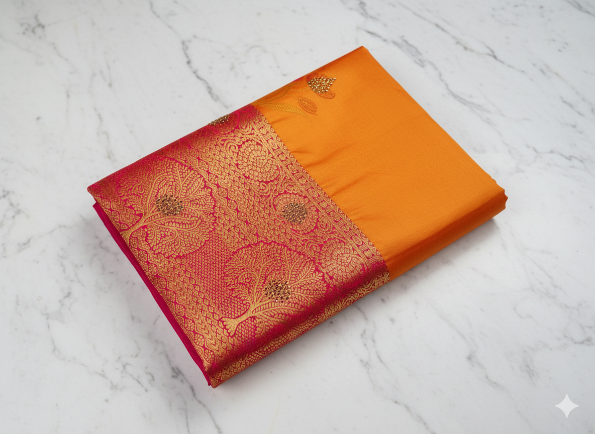 Elegant Kuttu Silk Saree – Traditional Weave with Modern Grace