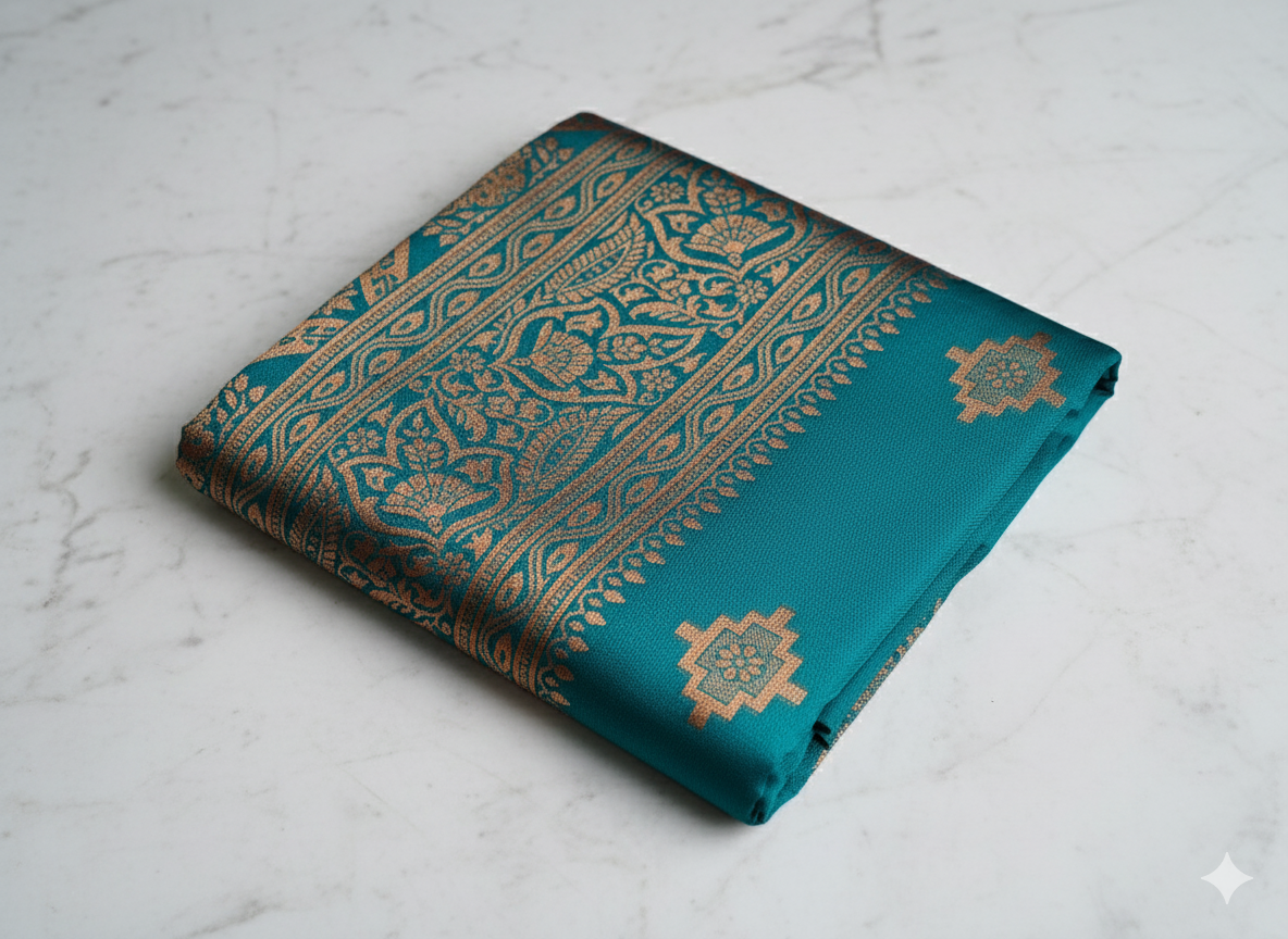 Semi Silk Saree With Zari Weaving