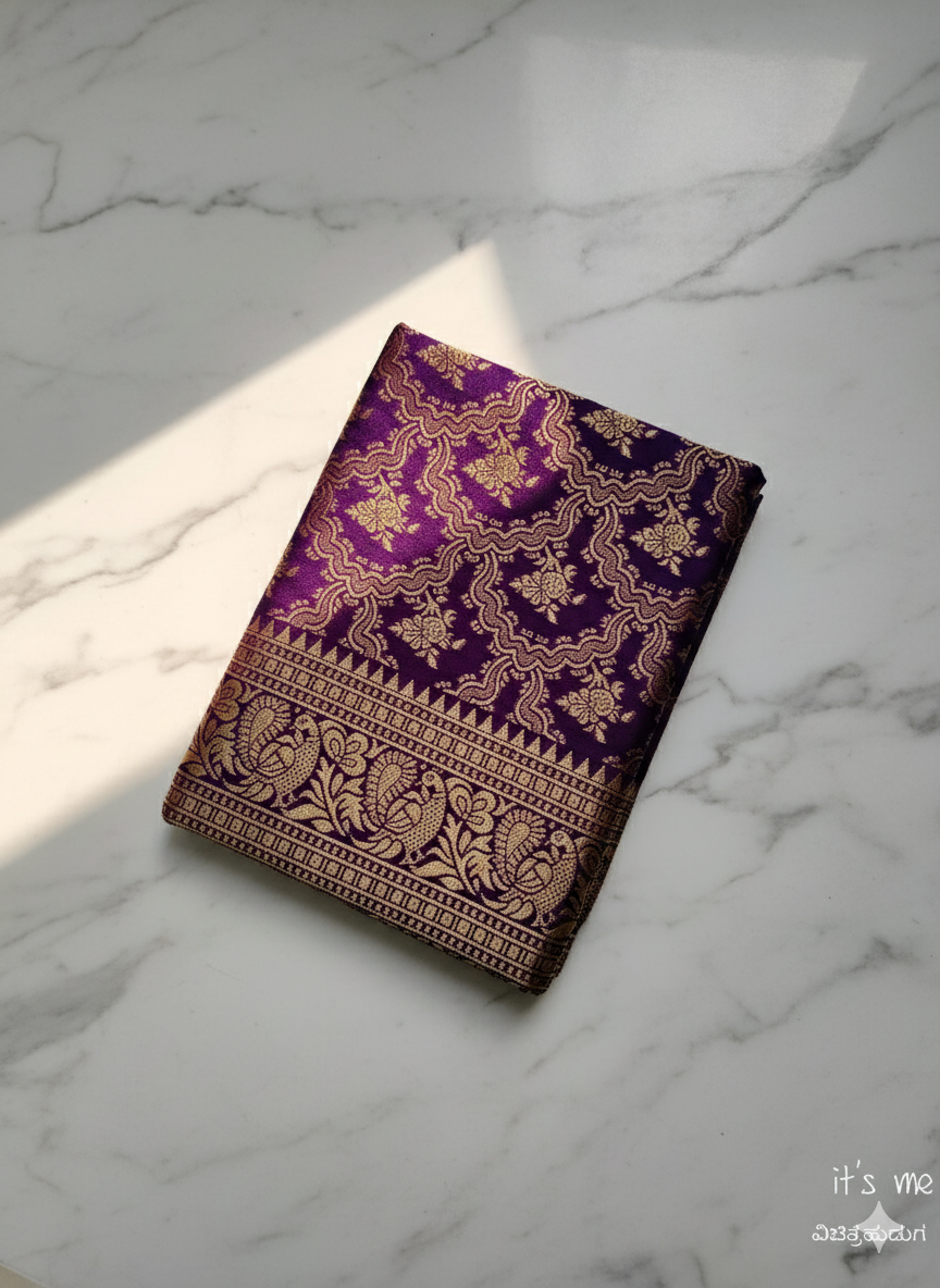 Semi Silk Saree With Zari Weaving