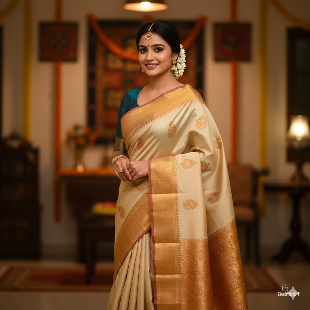 Soft Silk Sarees With Stone