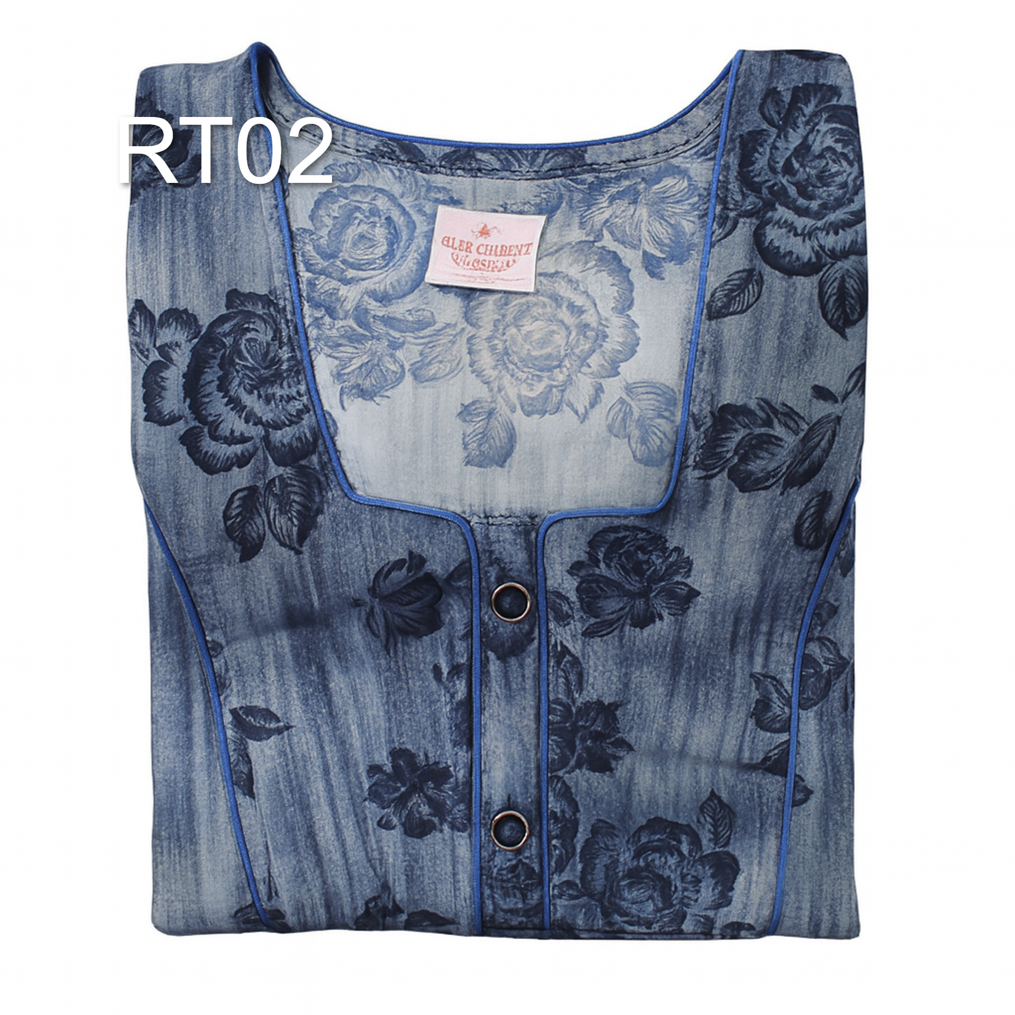 SPUN Cotton Blend  Floral Print Nighty, Free Size, Multi Colour for Womens