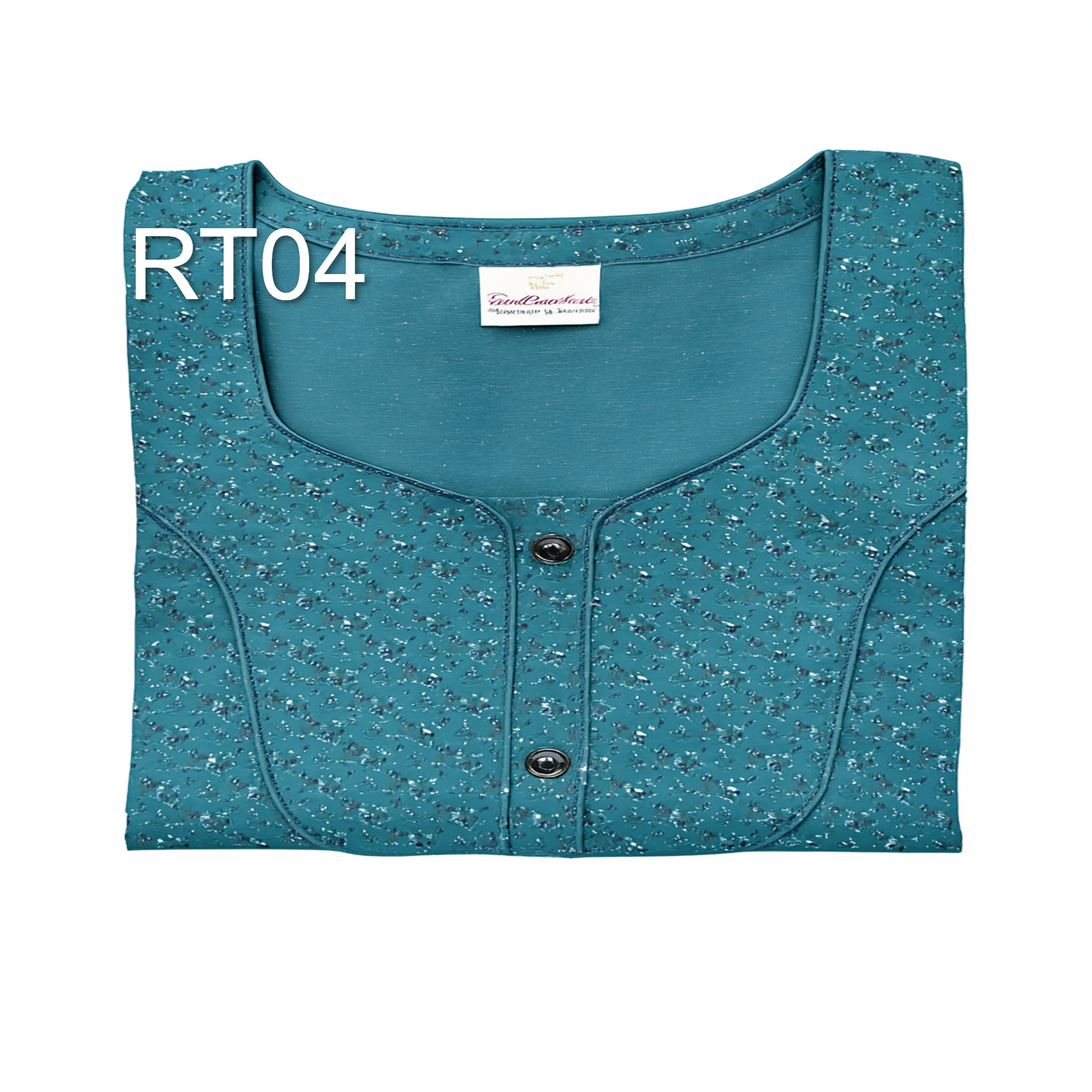 SPUN Cotton Blend  Floral Print Nighty, Free Size, Multi Colour for Womens