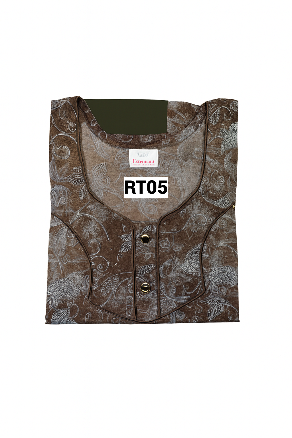 SPUN Cotton Blend  Floral Print Nighty, Free Size, Multi Colour for Womens