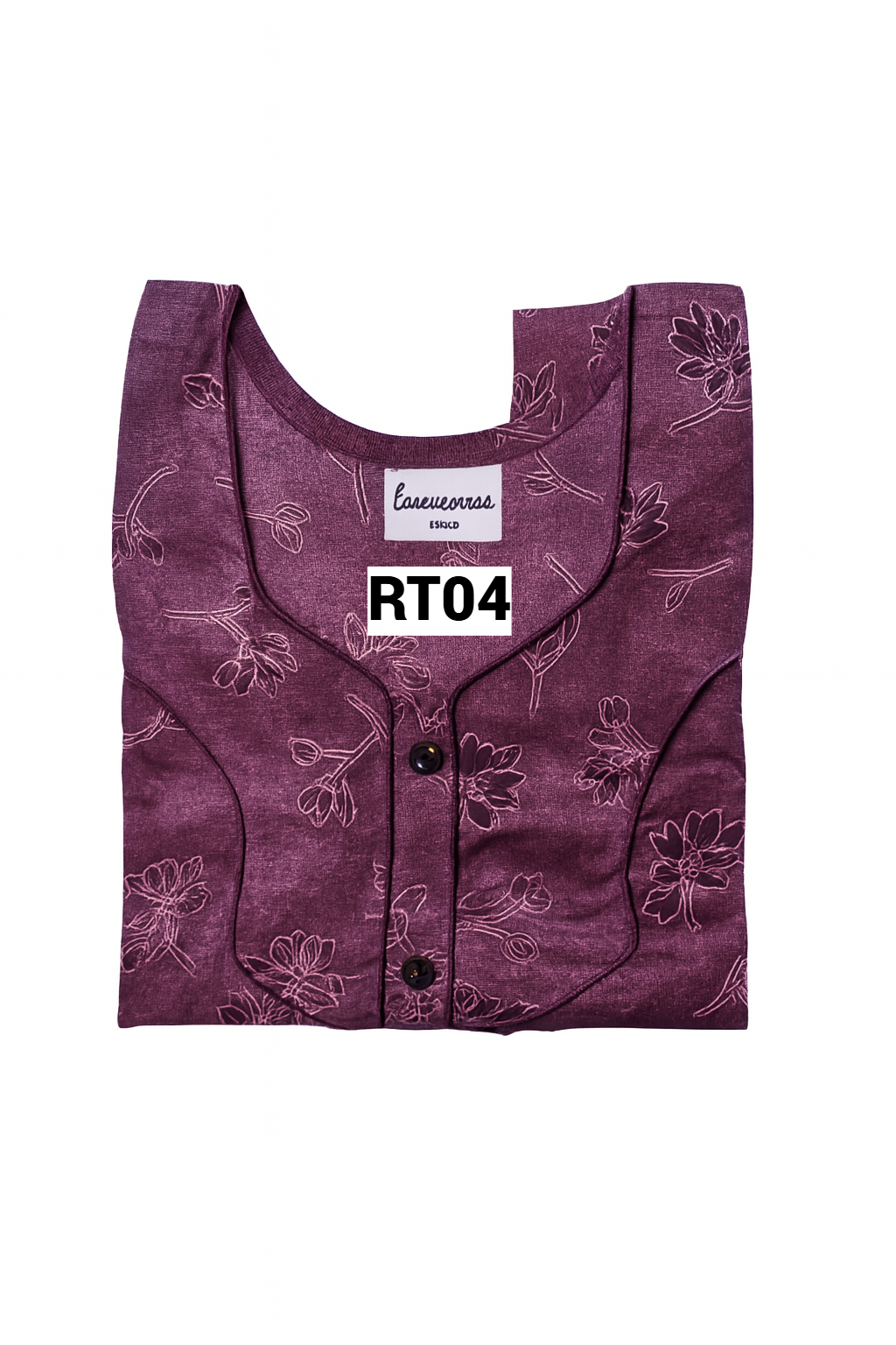 SPUN Cotton Blend  Floral Print Nighty, Free Size, Multi Colour for Womens