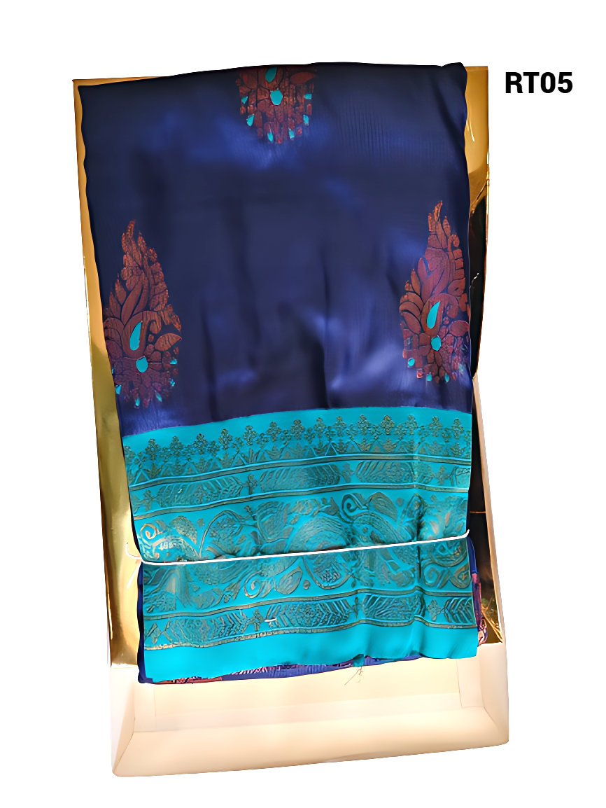 Elegant Traditional Soft Silk Saree multicolour