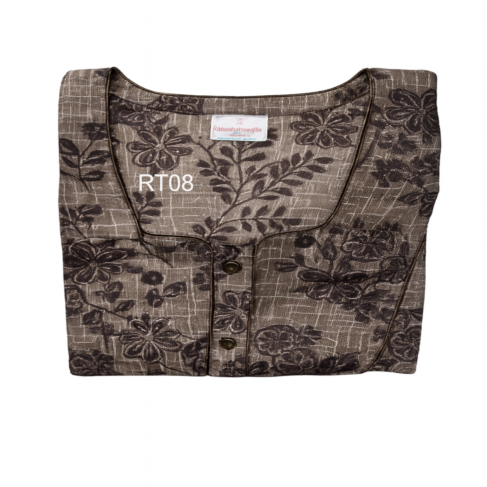 SPUN Cotton Blend  Floral Print Nighty, Free Size, Multi Colour for Womens