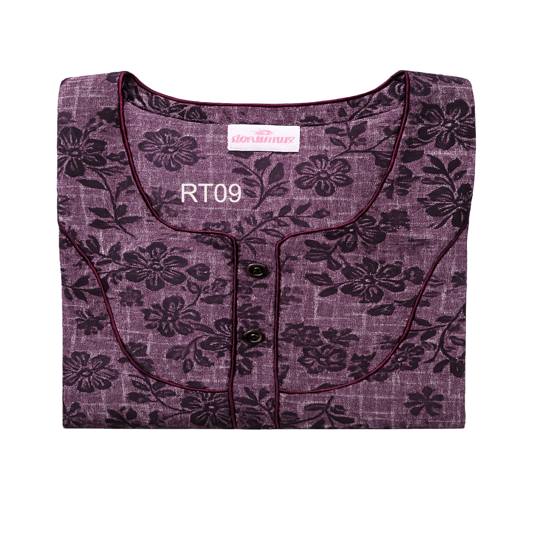 SPUN Cotton Blend  Floral Print Nighty, Free Size, Multi Colour for Womens