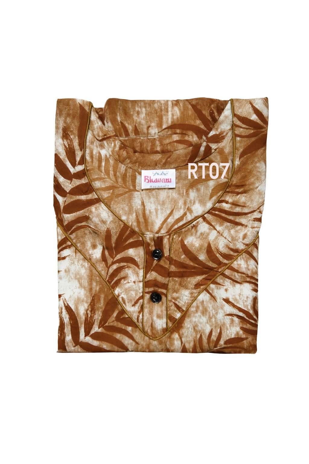 SPUN Cotton Blend  Floral Print Nighty, Free Size, Multi Colour for Womens