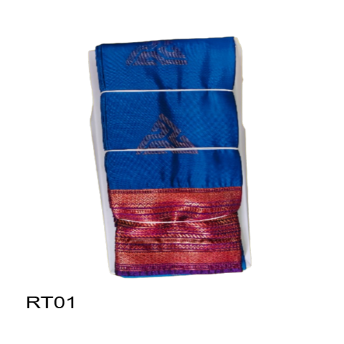 Elegant Soft Silk Saree with Rich Golden Zari Border & Pallu with Blouse