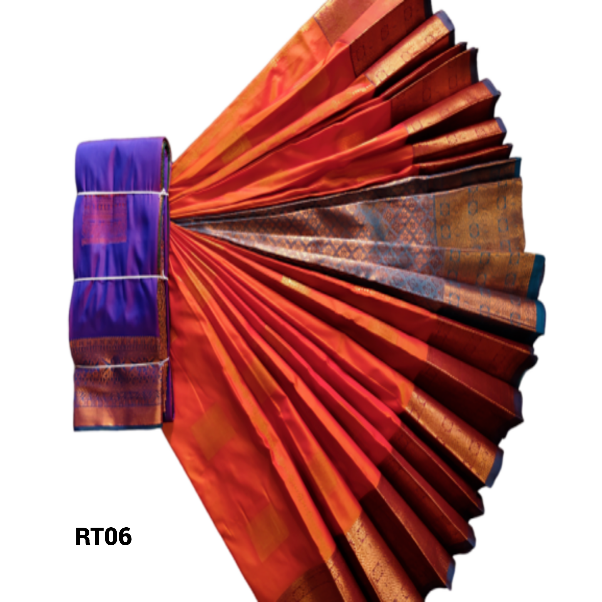 Elegant Soft Silk Saree with Rich Golden Zari Border & Pallu with Blouse