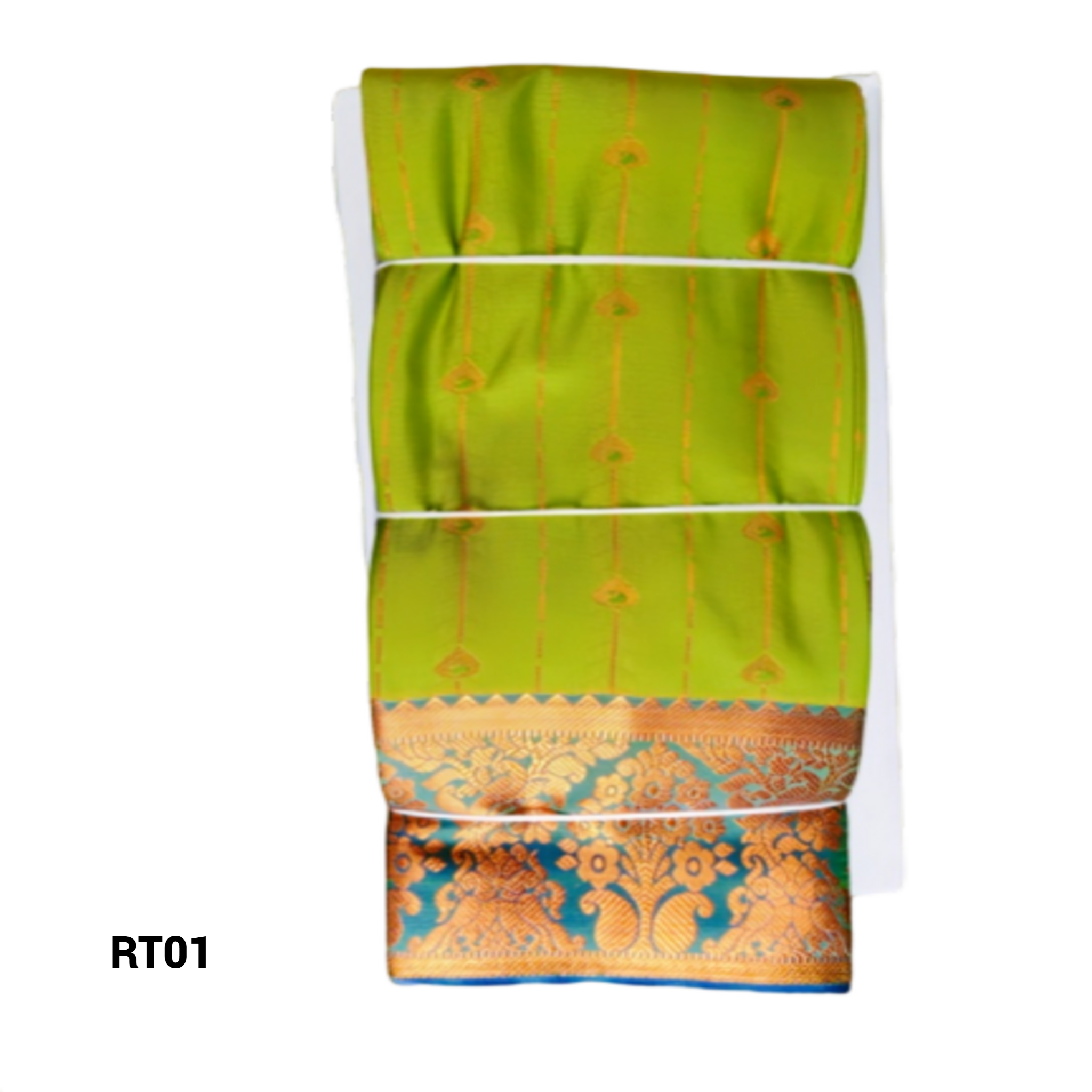 Elegant Soft Silk Saree with Rich Golden Zari Border & Pallu with Blouse