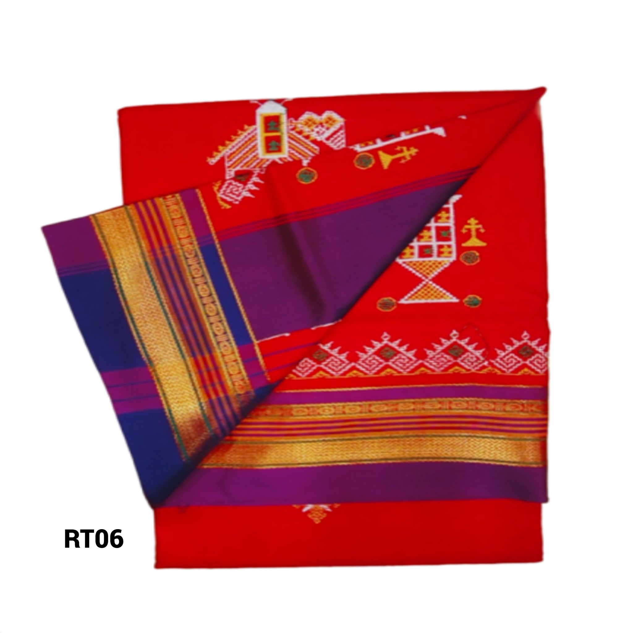 Kasuti Work ilkal Sarees with Running blouse piece for Womens