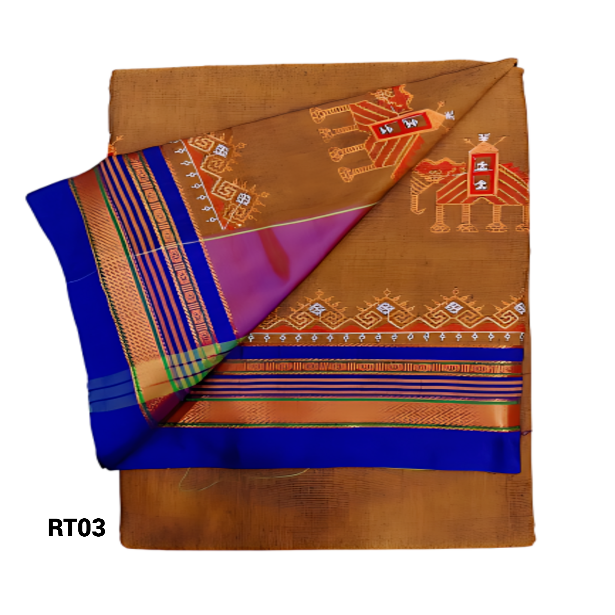 Kasuti Work ilkal Sarees with Running blouse piece for Womens