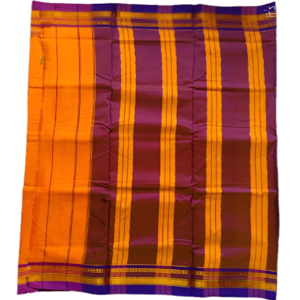 Kasuti Work ilkal Sarees with Running blouse piece for Womens