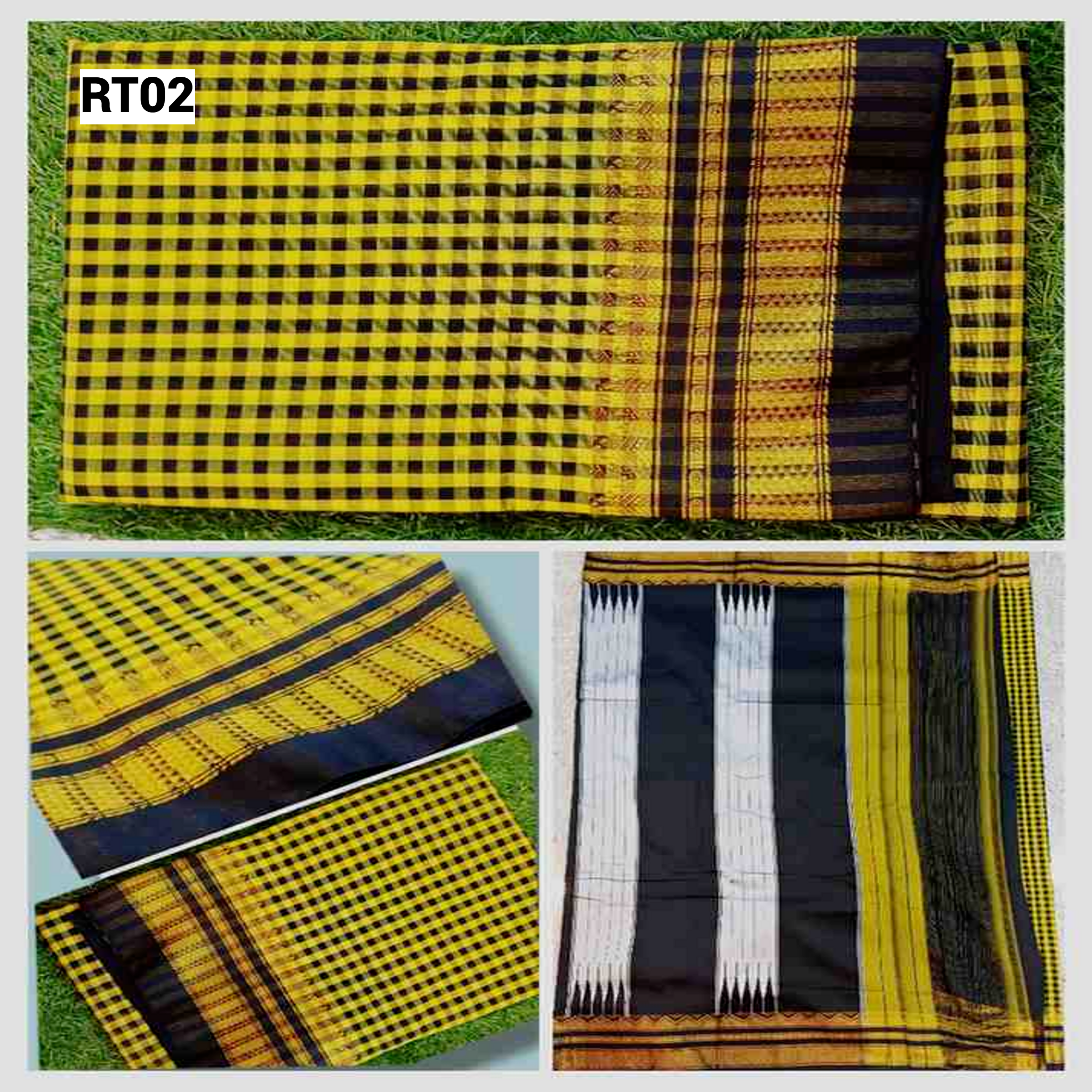 Checked Saree with Rich Zari Border