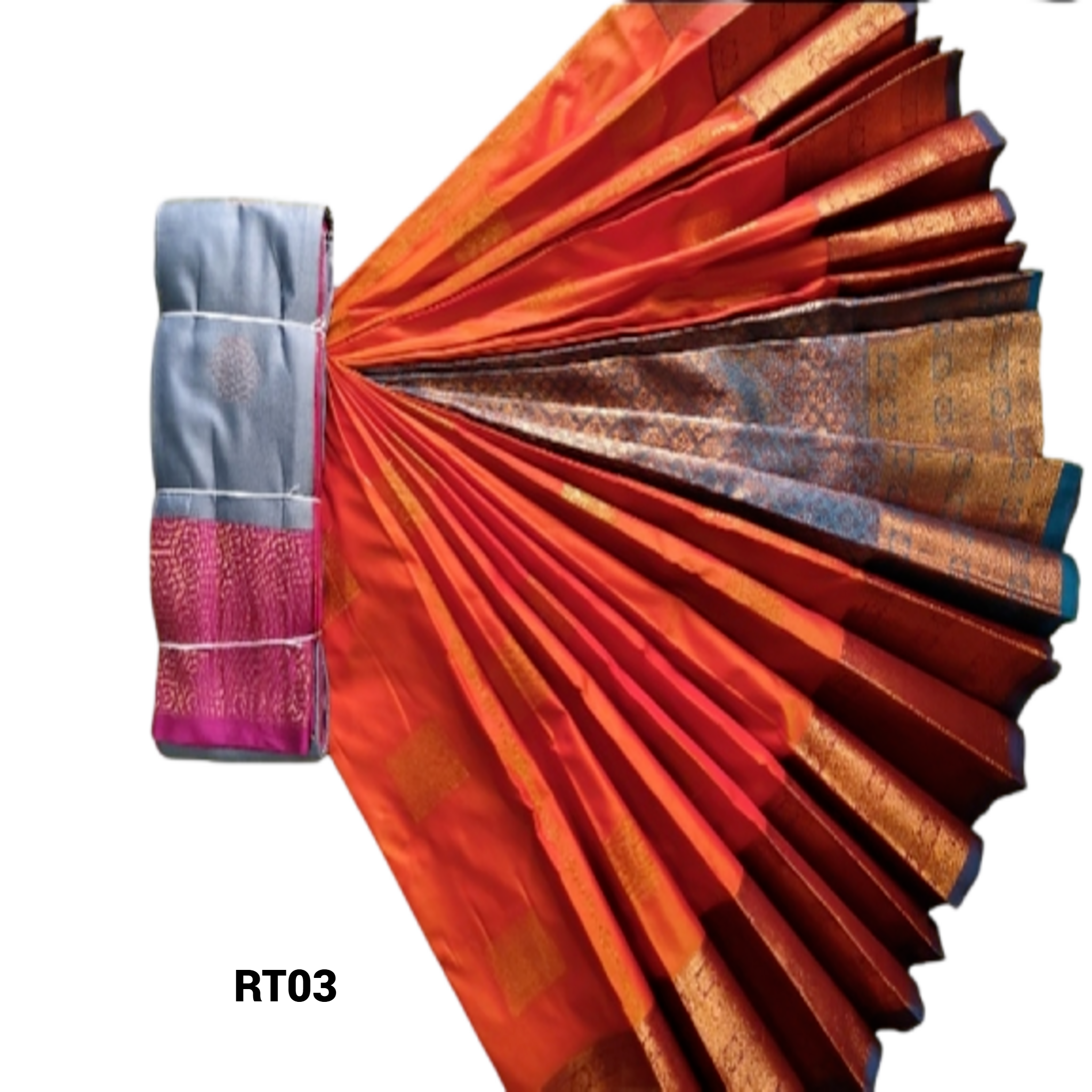 Elegant Soft Silk Saree with Rich Golden Zari Border & Pallu with Blouse