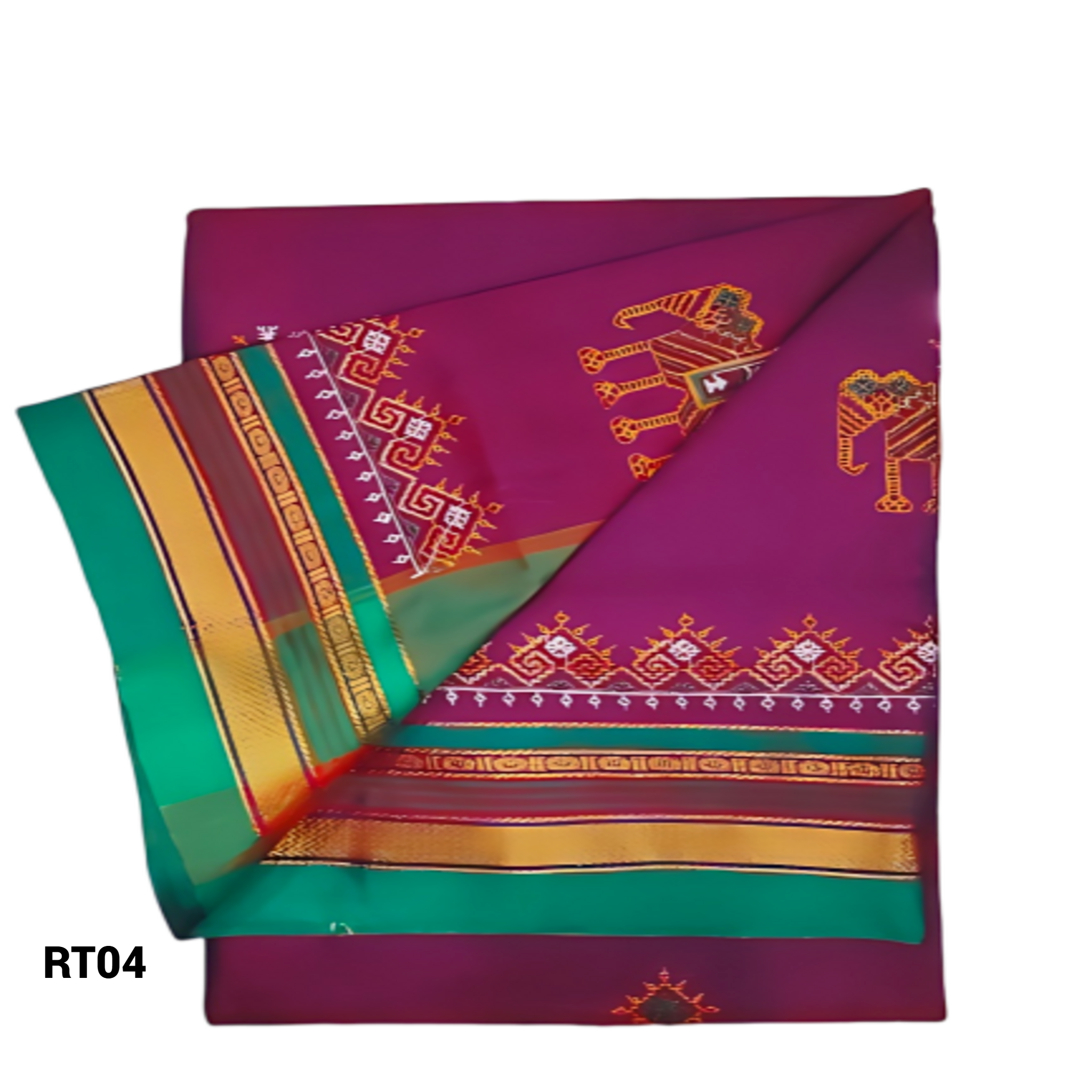 Kasuti Work ilkal Sarees with Running blouse piece for Womens