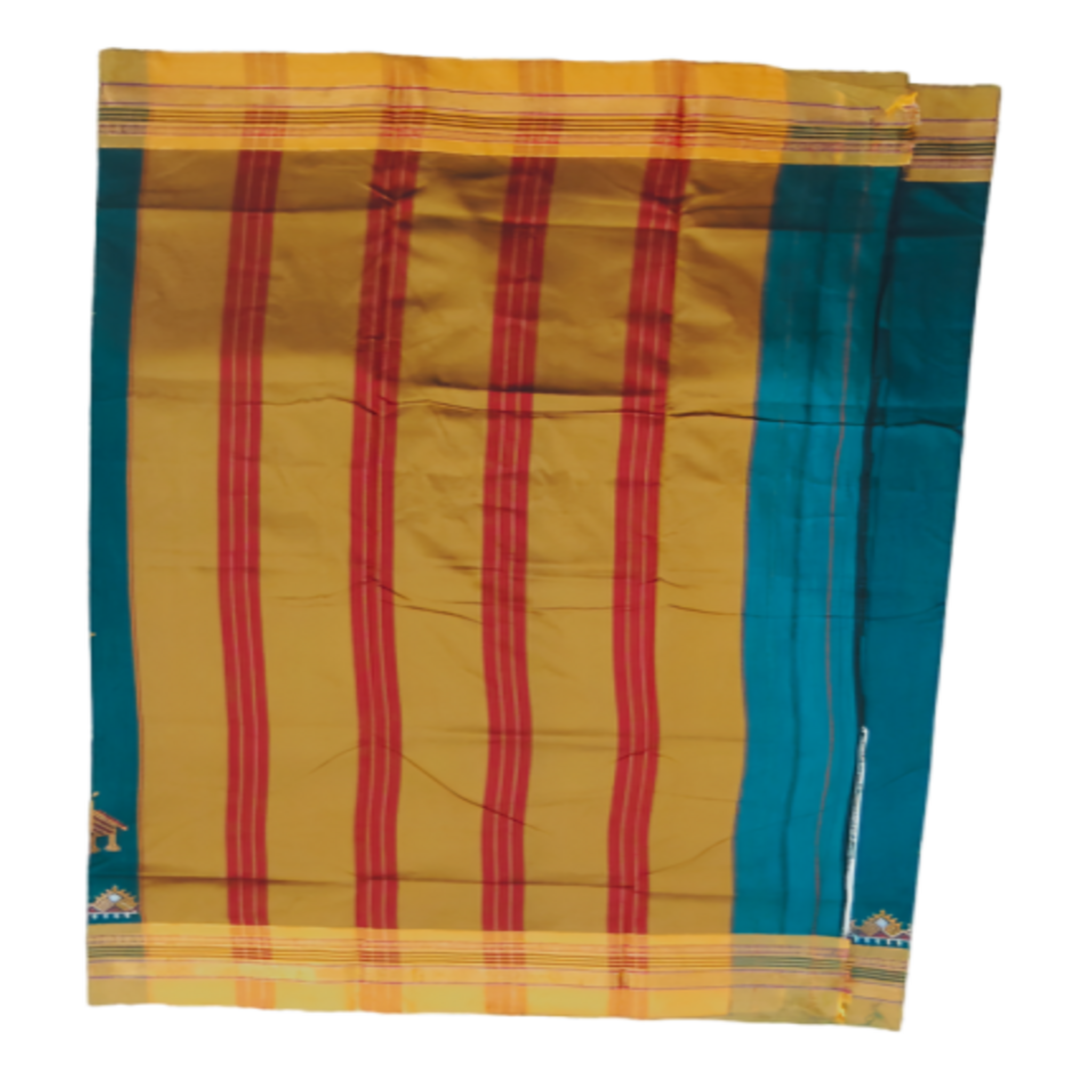 Kasuti Work ilkal Sarees with Running blouse piece for Womens