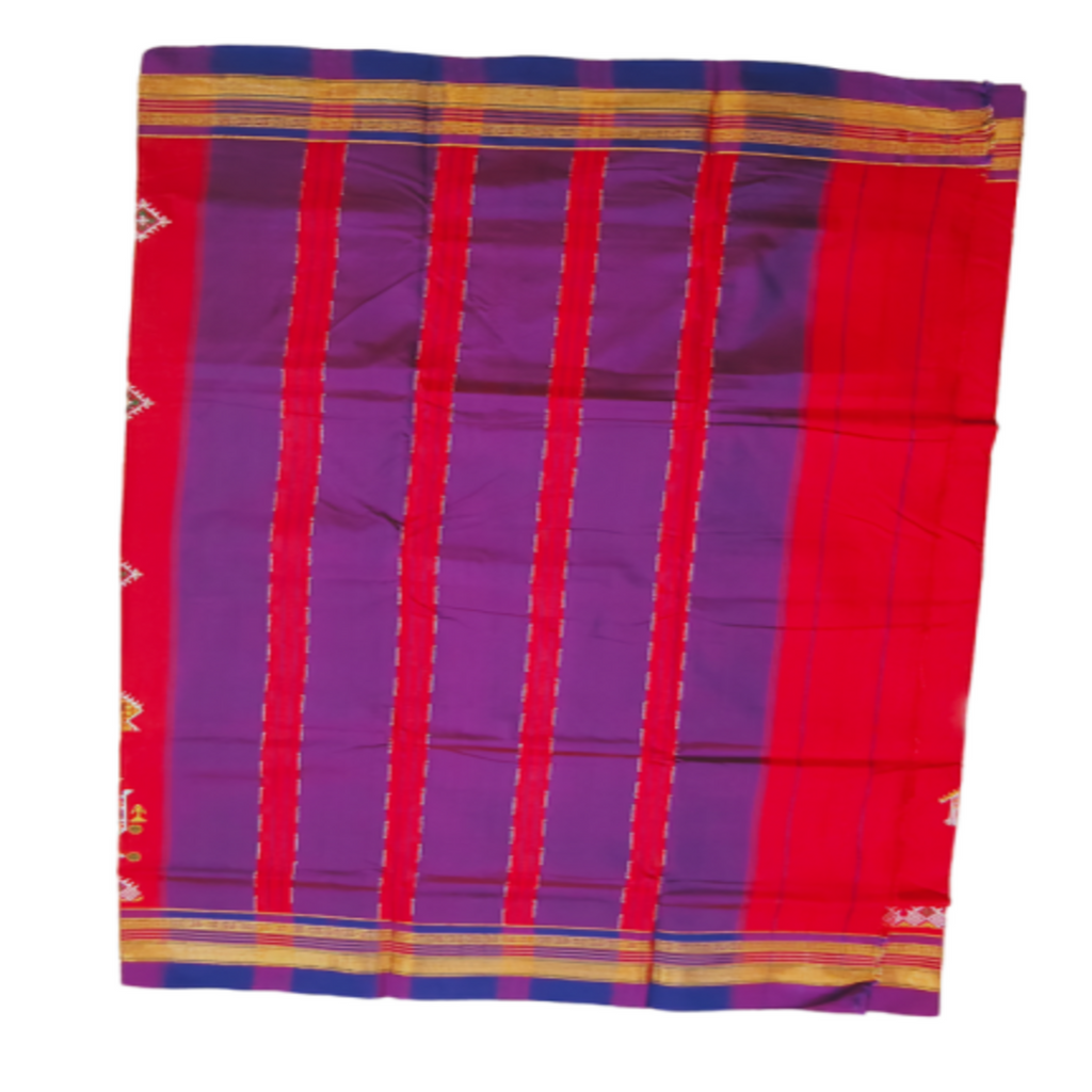 Kasuti Work ilkal Sarees with Running blouse piece for Womens