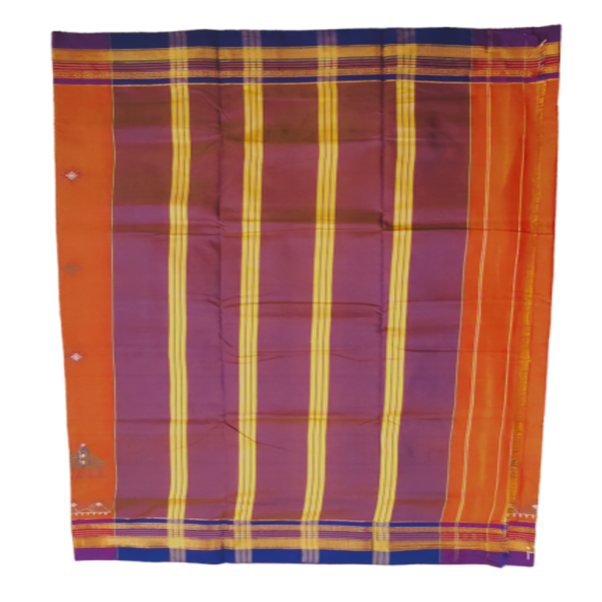 Kasuti Work ilkal Sarees with Running blouse piece for Womens