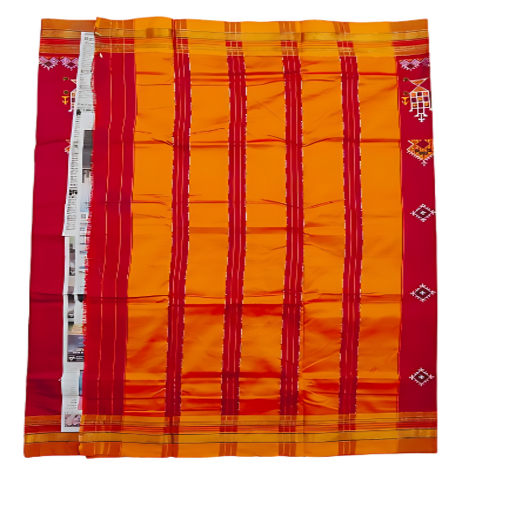 Kasuti Work ilkal Sarees with Running blouse piece for Womens