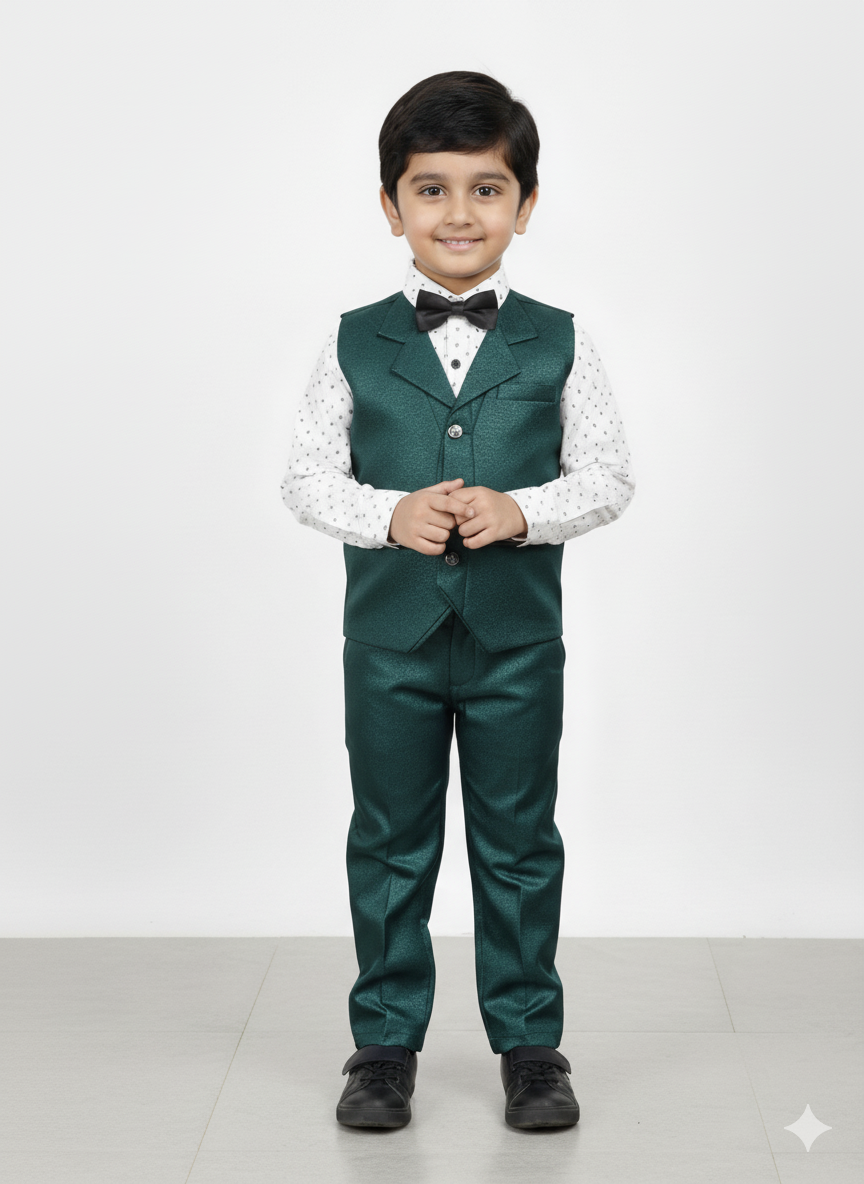 Boys Classic Multi Colour Formal Suit Set