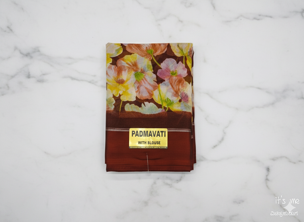 Padmavati Floral Printed Saree with Blouse