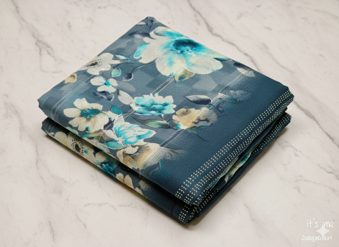 Bracelet Printed Saree (with Extra Border)