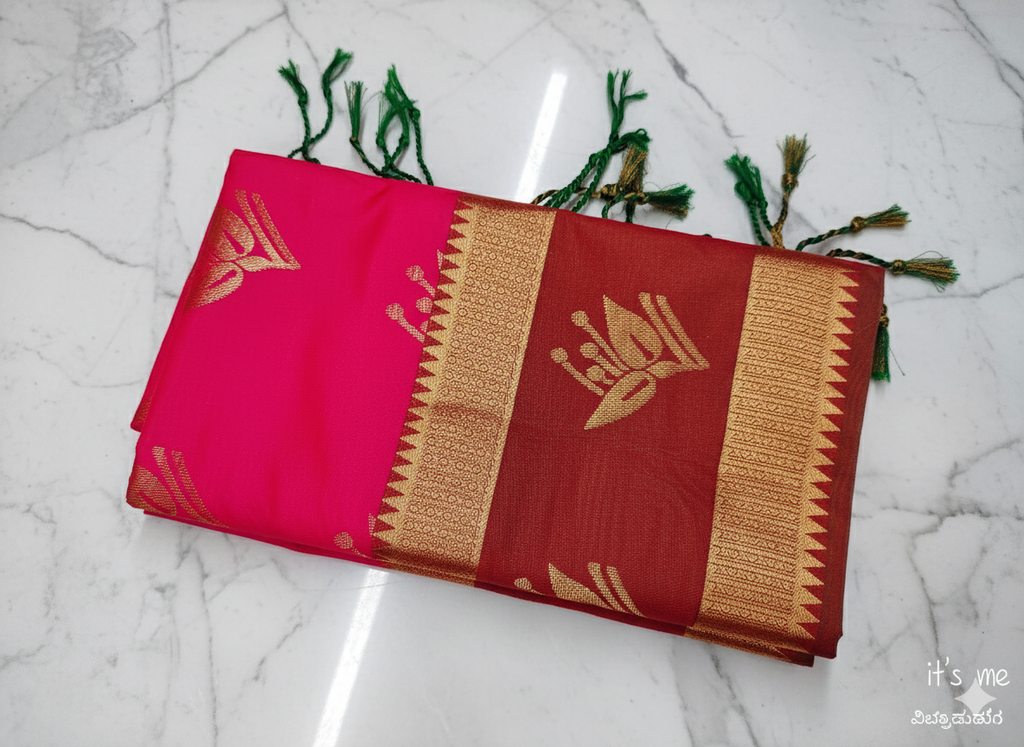 Traditional Kanchipuram Semi Silk Saree