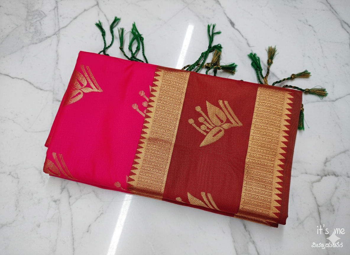 Traditional Kanchipuram Semi Silk Saree