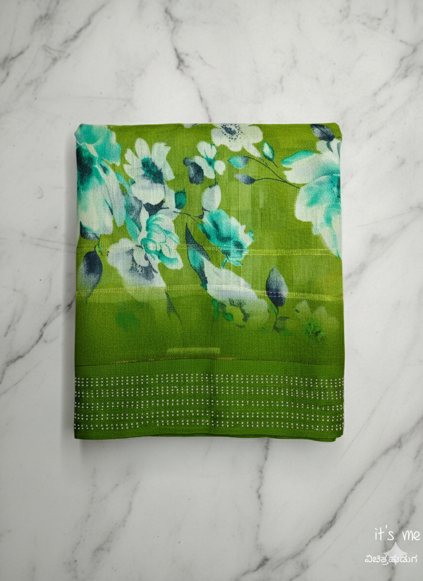 Bracelet Printed Saree (with Extra Border)