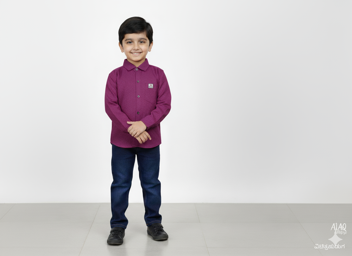 Boys Casual Shirt & Jeans Set