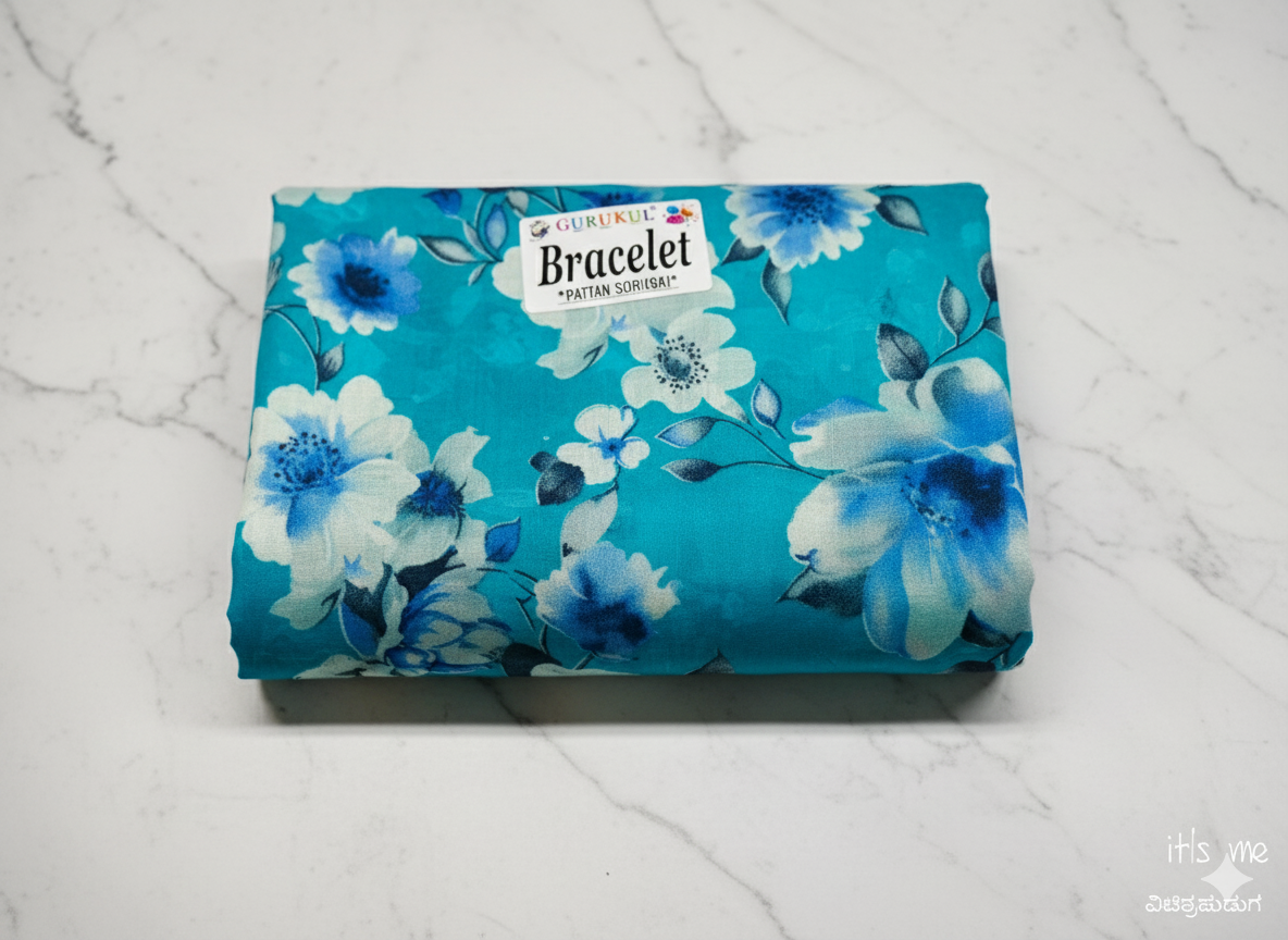 Bracelet Printed Saree (with Extra Border)